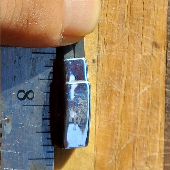 Bracelet or Anklet Italian "di fulco" Gioielli S.Steel Black Rubber Sailor Gold - Picture 5 of 10